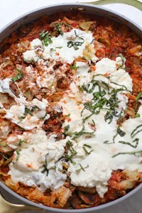 Skillet Cabbage Lasagna